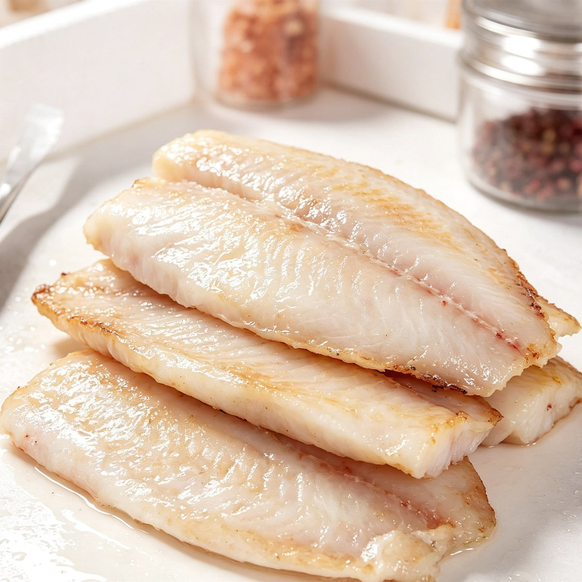 Golden Pan Seared Tilapia Fillets