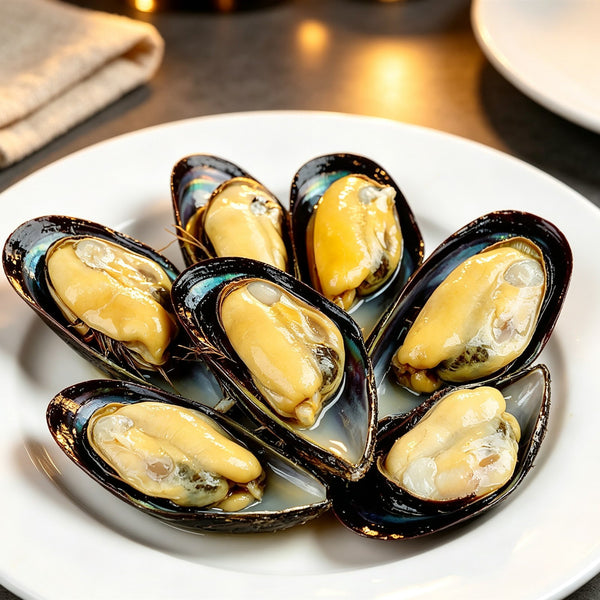 Fresh-Frozen Mussels In Black Shells