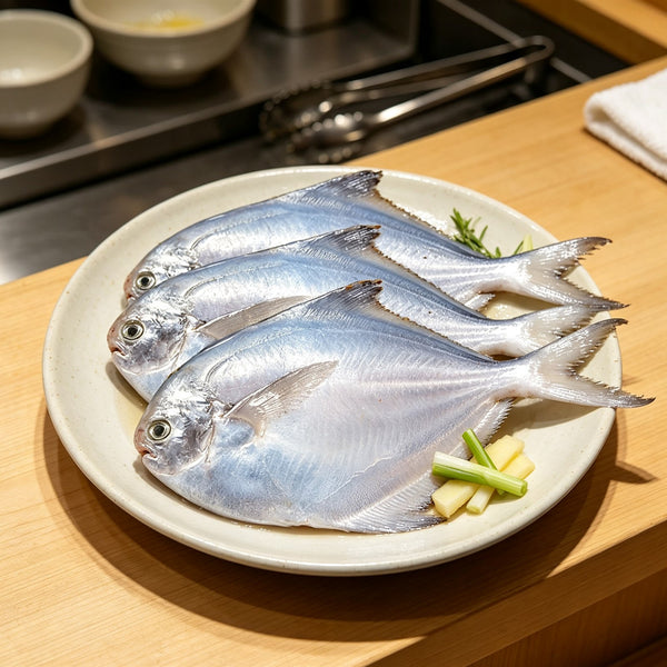 Fresh Silver Pomfret Whole Fish
