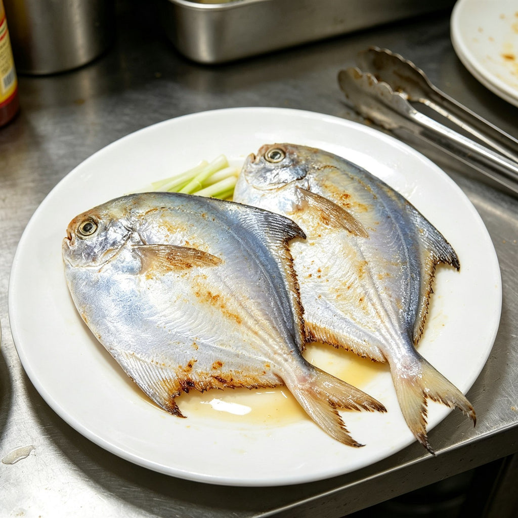 Fresh Silver Pomfret Whole Fish