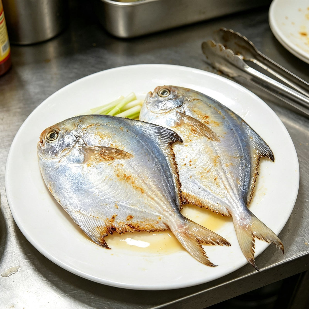Fresh Silver Pomfret Whole Fish