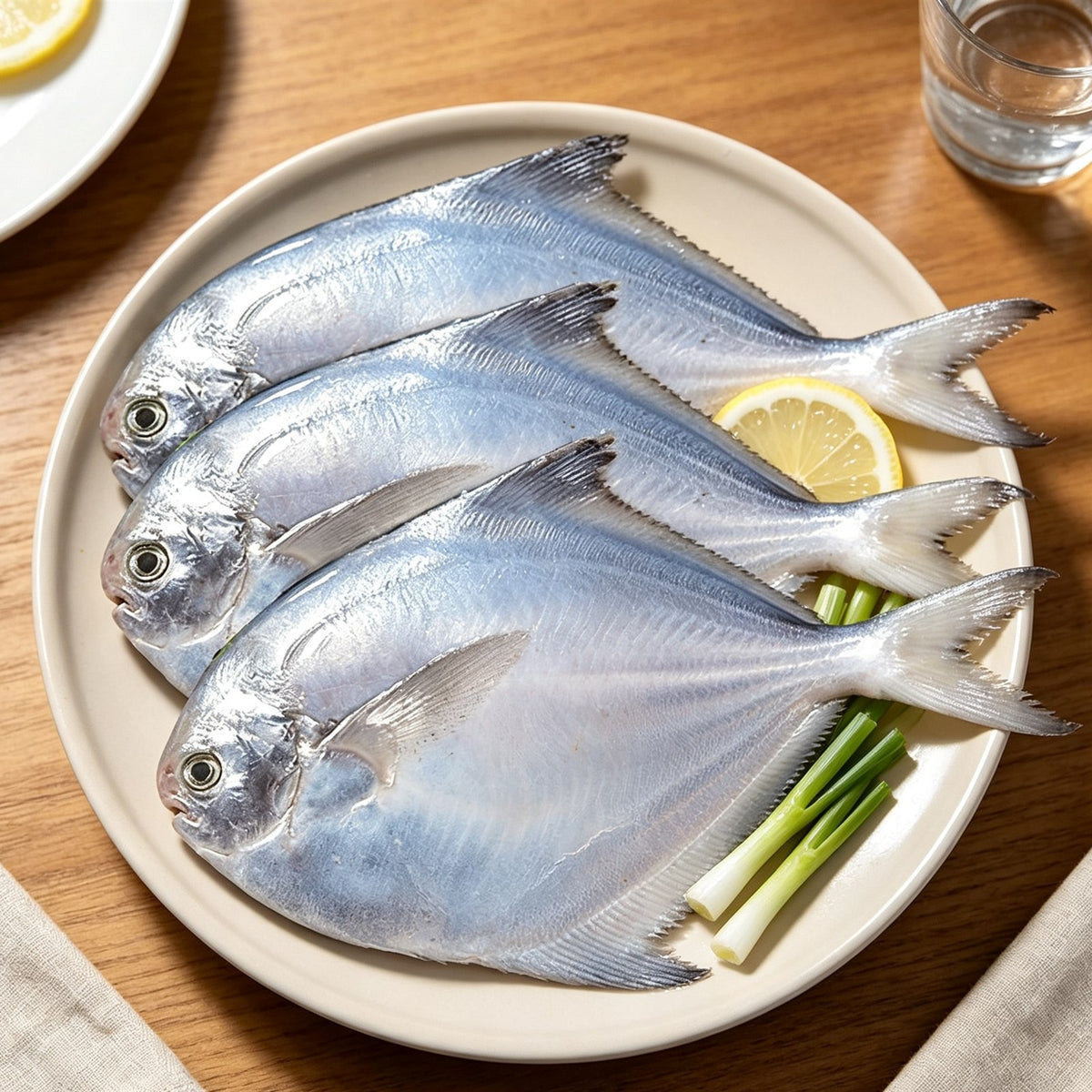Fresh Silver Pomfret Whole Fish